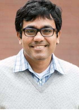A color photograph of Wash U researcher Debashis Mondal