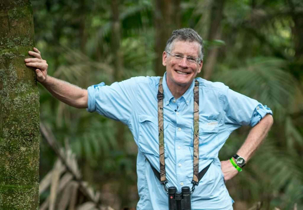 A color photograph of Wash U researcher Jonathan Losos