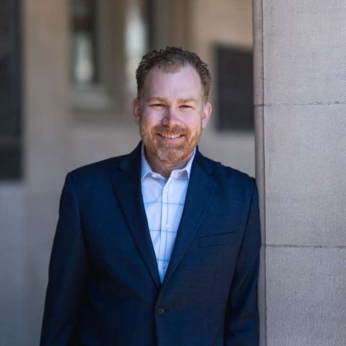 A color photograph of Wash U researcher Jacob Montgomery